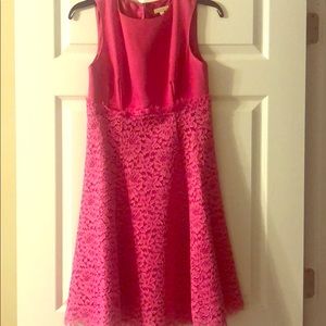 Shoshanna pink dress with beautiful lace bottom